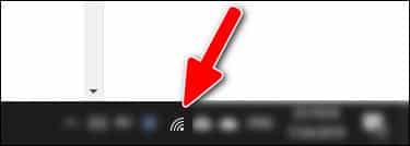 Click the Wi-Fi icon