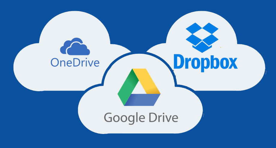 Google Drive, Dropbox, or OneDrive
