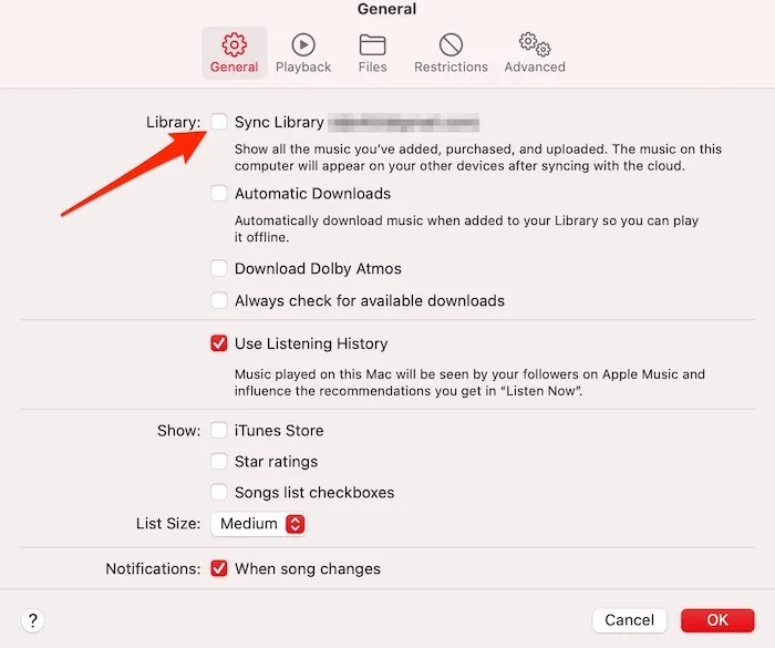 Turning Off iCloud Music Library on Your Mac